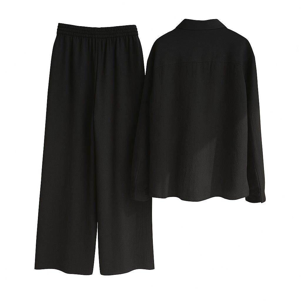 Pure Bliss Co ord Set (BLACK)