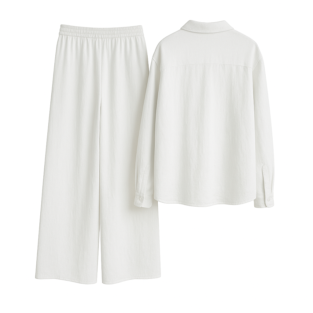 Pure Bliss Co ord Set (WHITE)