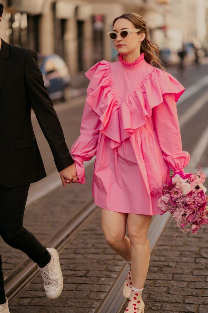 THE CANDY BLOOM RUFFLE DRESS